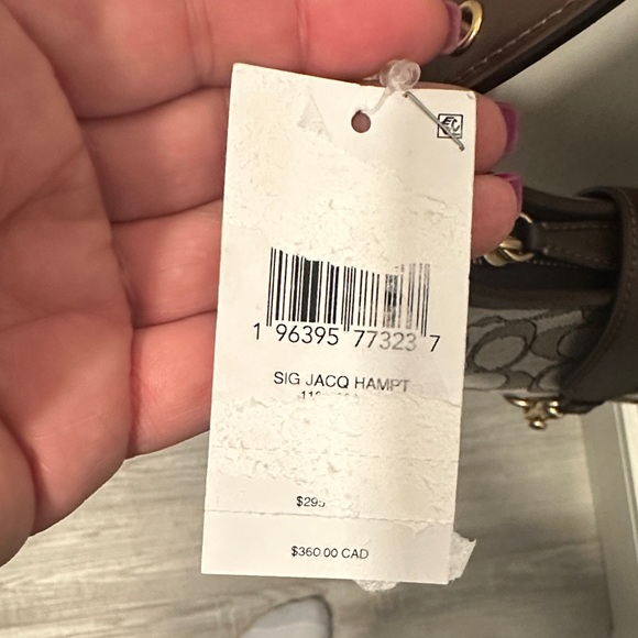 Coach Hampton Hobo Brown and Tan Signature Shoulder Bag - Picture 2 of 10